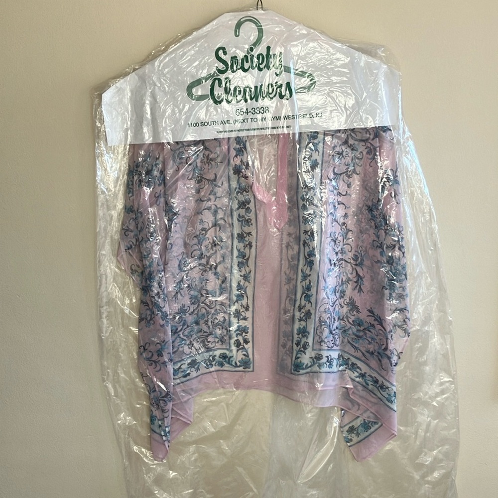 BCBG Floral Sheer Top